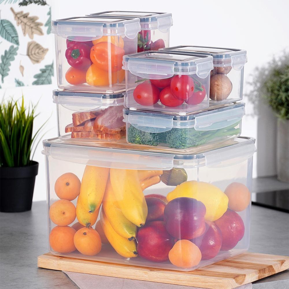Food containers with lid and seal 7 pcs.