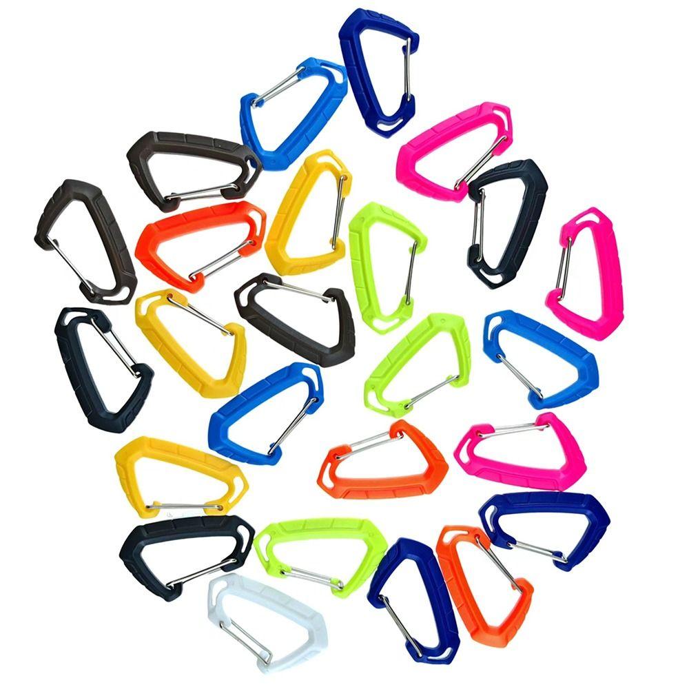 4pcs Multi Tool Tourist Small Hooks Plastic Camping Cycling Hiking Hooks Carabiner Clip Set