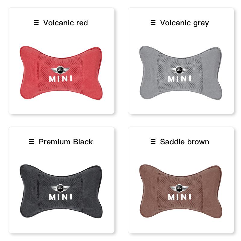 MINI Car Headrest Memory Foam Neck Pillow Accessories For BMW MINI WORKS One Cooper JCW R60 R59 R58 R57 R56 R55 R53 R52 F55 F56