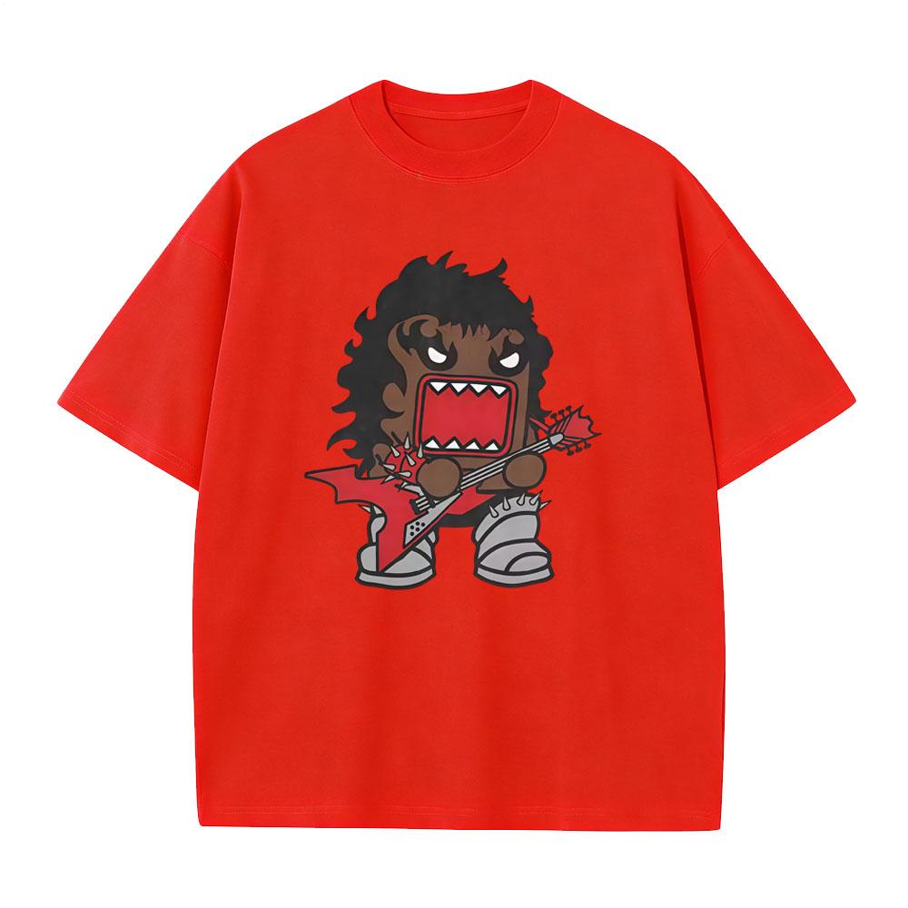 Domo Kun Funny Meme T Shirt Unisex Women Gothic Metal Rock Style Tshirt Unisexs Punk Oversized Short Sleeve Tshirts Unisex Streetwear