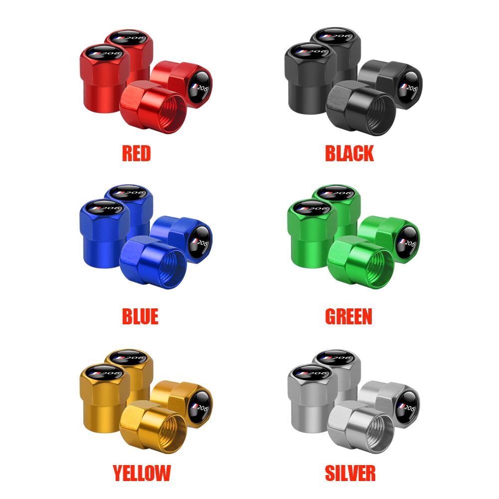 4pcs Car Wheel Tire Air Valve Caps Stem Cover For Peugeot 207 5008 508 106 407 206 308 208 407 3008 307 2008 Auto accessories