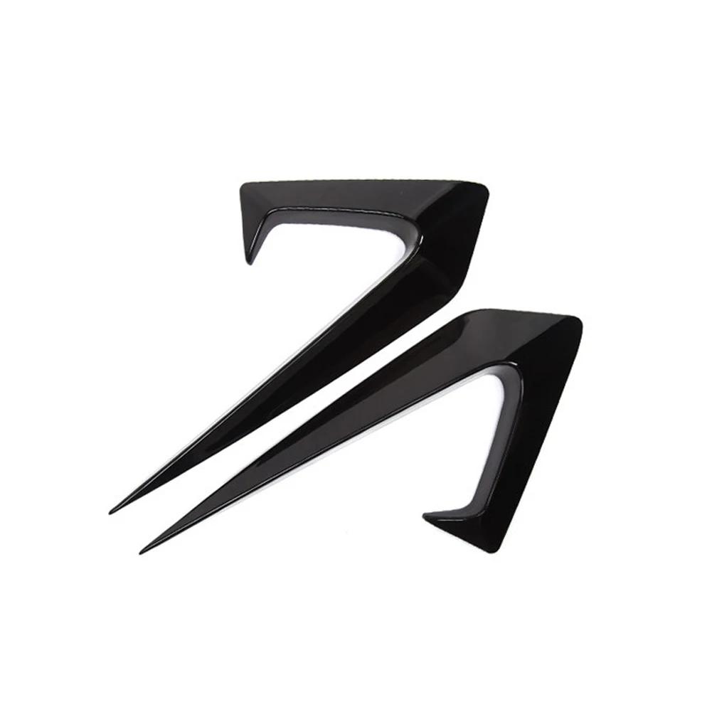 2 шт. Защитная наклейка на боковую камеру автомобиля, устойчивая к УФ-излучению, декорация из АБС-пластика под карбоновое волокно, автомобильный аксессуар для Tesla Model 3