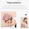 Однотонный мини-кошелек для хранения монет, кожаный кошелек для мелочи для женщин, с пряжкой, для ключей, для наушников, сумка для покупок