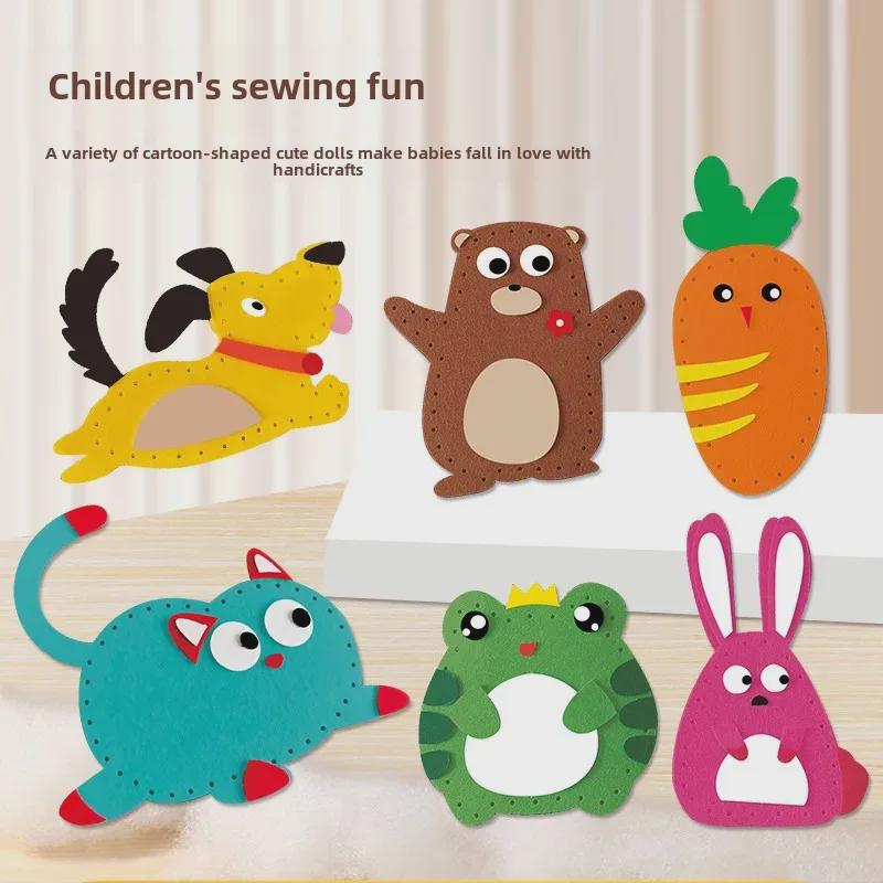 Набор для шитья своими руками для детей из приграничных районов: Творческая кукла-подвеска ручной работы — забавный развивающий подарок.