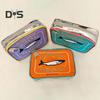 Canned Sardines Makeup Bag Large Capacity Zipper Closure Exquisite Embroidery Patterns Portable Travel Toiletry Bag Cosmetic Organizer