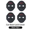 4-Piece Set of Universal Wear-Resistant Silicone Car Door Lock Covers ForVW GTI Tiguan Passat B5 B6 B7 CC Jetta MK5 MK6 Polo zo5