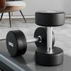 50kg Pair Rubber Coated Solid Steel Dumbbell Set for Men's & Women's Home & Commercial Gym Use