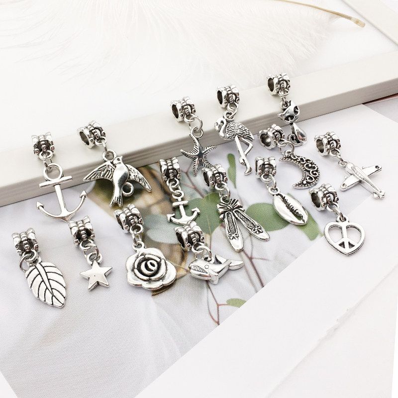 DIY Pendant Bracelet Bracelet Spacer Beads Accessories Lucky Beads Large Hole Ornament Accessories European and American Personalized Original 5