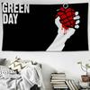 Green Day Музыка Рок-группа Диаграмма Гобелен Домашний Декор Хиппи Бохо Декор Гадание Настенное Украшение Домашний Декор