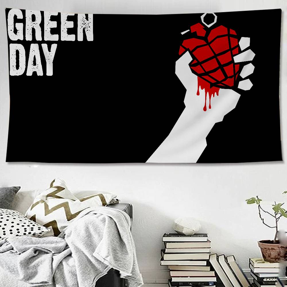 Green Day Музыка Рок-группа Диаграмма Гобелен Домашний Декор Хиппи Бохо Декор Гадание Настенное Украшение Домашний Декор