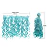 1/6 Doll High-Temperature Gold Brown 15*100cm Doll Periwig Doll Curly Wigs Doll Hair Wig Doll Hair