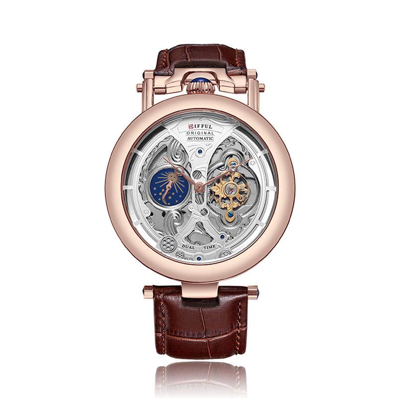 Новые мужские водонепроницаемые механические часы-турбийон с автоподзаводом