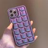 Темно-фиолетовая клетка для iPhone14 индивидуальность 12ProMax чехол для мобильного телефона XR Apple 13 новый 11 противоударный Xs