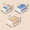 Extra Large Foldable PVC Storage Box with Lid - Dustproof Wardrobe Organizer for Clothes & Pants