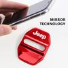 4Pcs Anti-Scratch Zinc Alloy Car Door Lock Protector Cover for Jeep Renegade Wrangler JK JL Grand Cherokee Car Decor Accessories ALO1