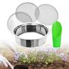 Soil Sieve Sifter Set ,Sifting Screen ,Stainless Steel, Dirt Sifter, Fine Mesh for