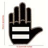 Glogesture Hand Light для автомобиля, 4 в 1 Road Rage Led Sign для автомобиля Finger Light с дистанционным управлением Finger Flicker для окна автомобиля Cool Car Accessories