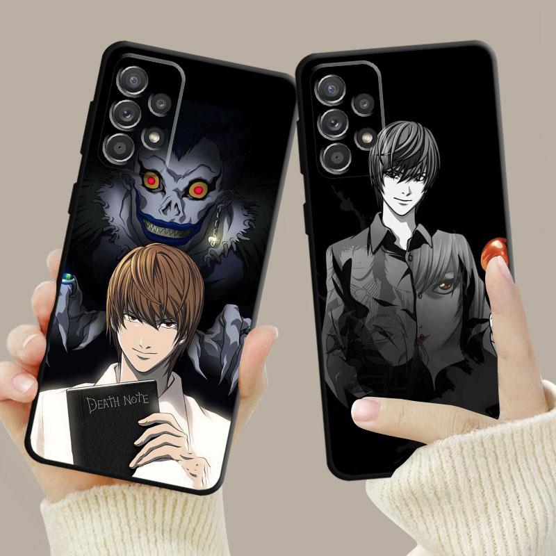 Чехол с рисунком аниме Death Note L Light для Samsung Galaxy A14 A73 A53 A71 A51 A31 A33 A22 A12 A21s A13 A32 A52s A72 A52 A23