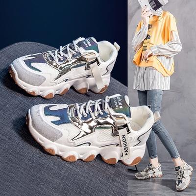 Кроссовки папы, Женская обувь нового стиля, Дышащая и универсальная повседневная обувь, Спортивная обувь на толстой подошве
