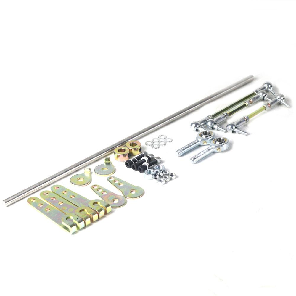 SherryBerg Carby Kit for Weber EMPI Solex Dellorto Dual Carb 36/40/42/45/48/50/55 DCOE Cross Bar Universal Linkage 99006.105