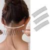 Women Invisible Broken Hair Hairpin Adult Tiara Tools Roll Curve Needle Bangs Fixed Insert Comb Styling Hair Jewelry Accessories