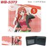 The Quintessential Quintuplets Anime Wallet Colorful Print Short Folded Coin Purse for Men Women