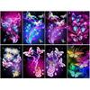 DIY животное страз-бордадо 5D стразы pintura colorida mariposa punto de cruz горный хрусталь арте мозаика декорация дель хогар