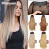 22inches Women's Long Straight Hair Natural Synthetic Non-clips Chemical Fiber Long Extension Invisible Fishing Line Wig