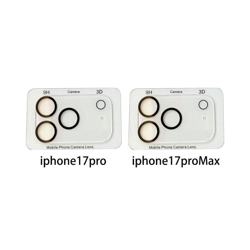 Защитная пленка для линзы задней камеры Apple iPhone 17 Pro Max, закаленное стекло, полное покрытие