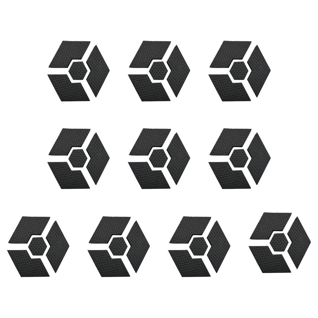 Ножки для цветочных горшков 10 комплектов Садовые ножки для горшков Противоскользящие садовые подставки Шестиугольные подставки для кашпо Для гостиной, патио, рабочего места