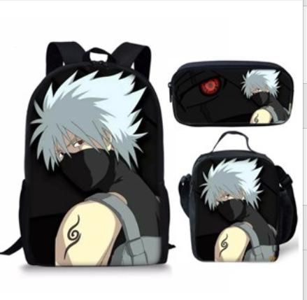 Naruto Naruto Surrounding Primary School Bag Cartoon Animation Backpack Satchel Pencil Case