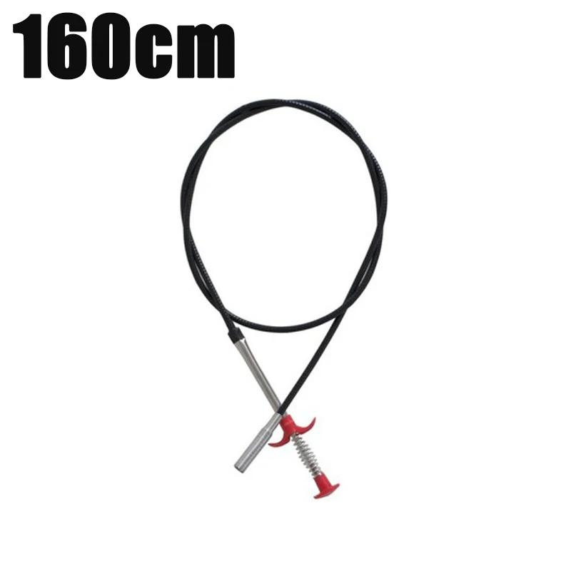 160cm Snake Spring Tube Unblocker Tool Drain Pipe Dredging Cleaning Hooks Bendable Kitchen Bathroom Sewer Fetcher Dredge Clip