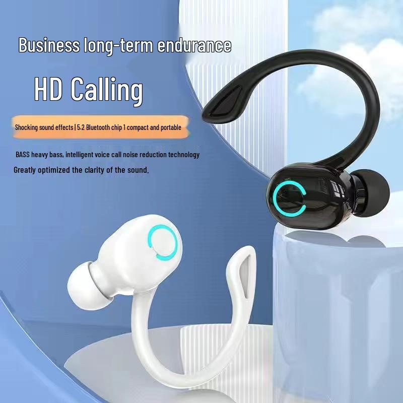Беспроводные наушники W6 Bluetooth: Полностью беспроводные наушники с заушным креплением и сверхдолгим временем работы для занятий спортом на открытом воздухе