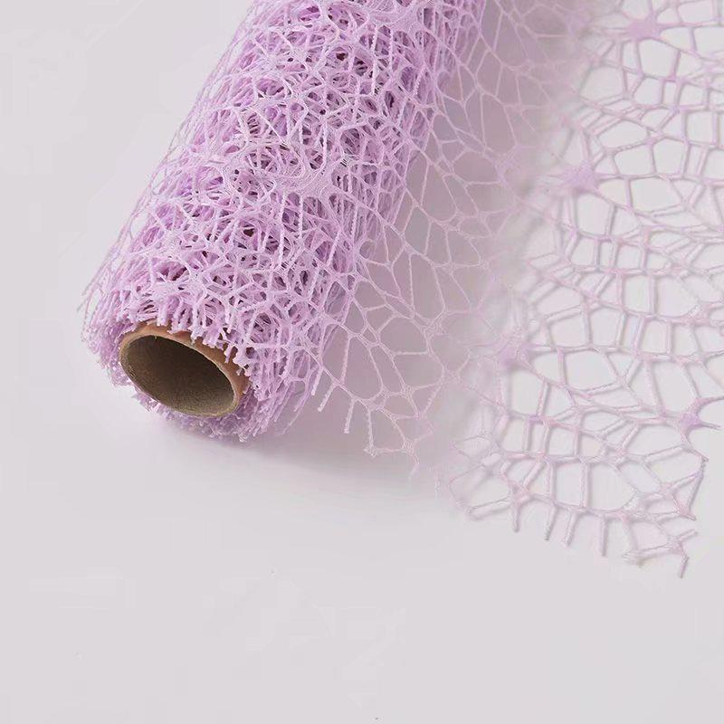 Жаккардовая сетчатая бумага для упаковки цветов для букетов - дизайн с большими отверстиями Wild Goose