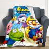 1 шт. Пледы Pororo Adventure для улицы, легкие, из фланели, мягкие и теплые, для использования в любое время года, для дивана, на открытом воздухе, в походе, в гостиной048