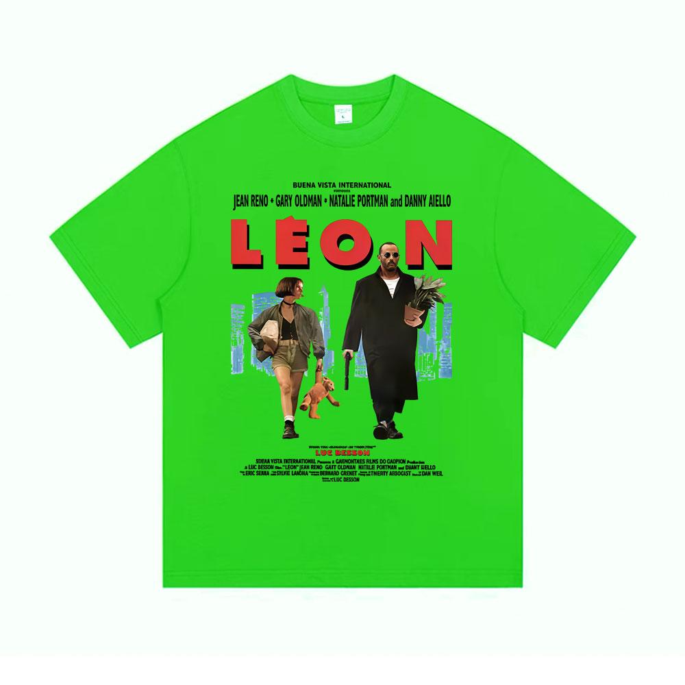 Classic Movie Leon The Professional Tshirt Men Women Casual Cotton Vintage Tshirts Mens Hip Hop Gothic Rock Oversized T Shirt