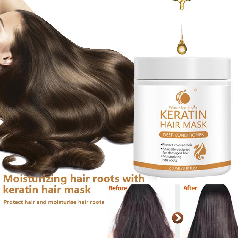 Keratin Hair Mask Repair Permed and Dyed Smooth Dry and Frizzy Hair Conditioner