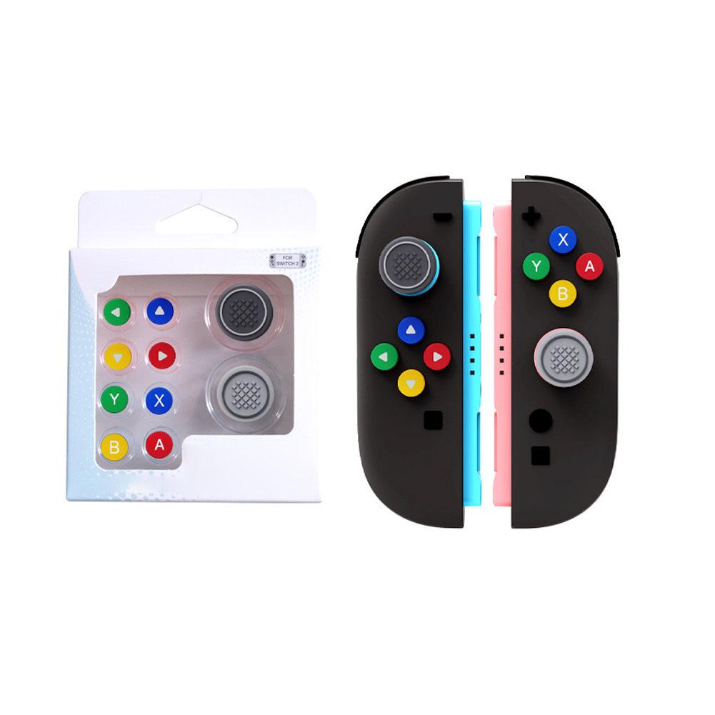 Replacement Button Caps for Switch 2 Silicone ABXY Cover For New Caps Grip 2 Joystick Bu F2U5