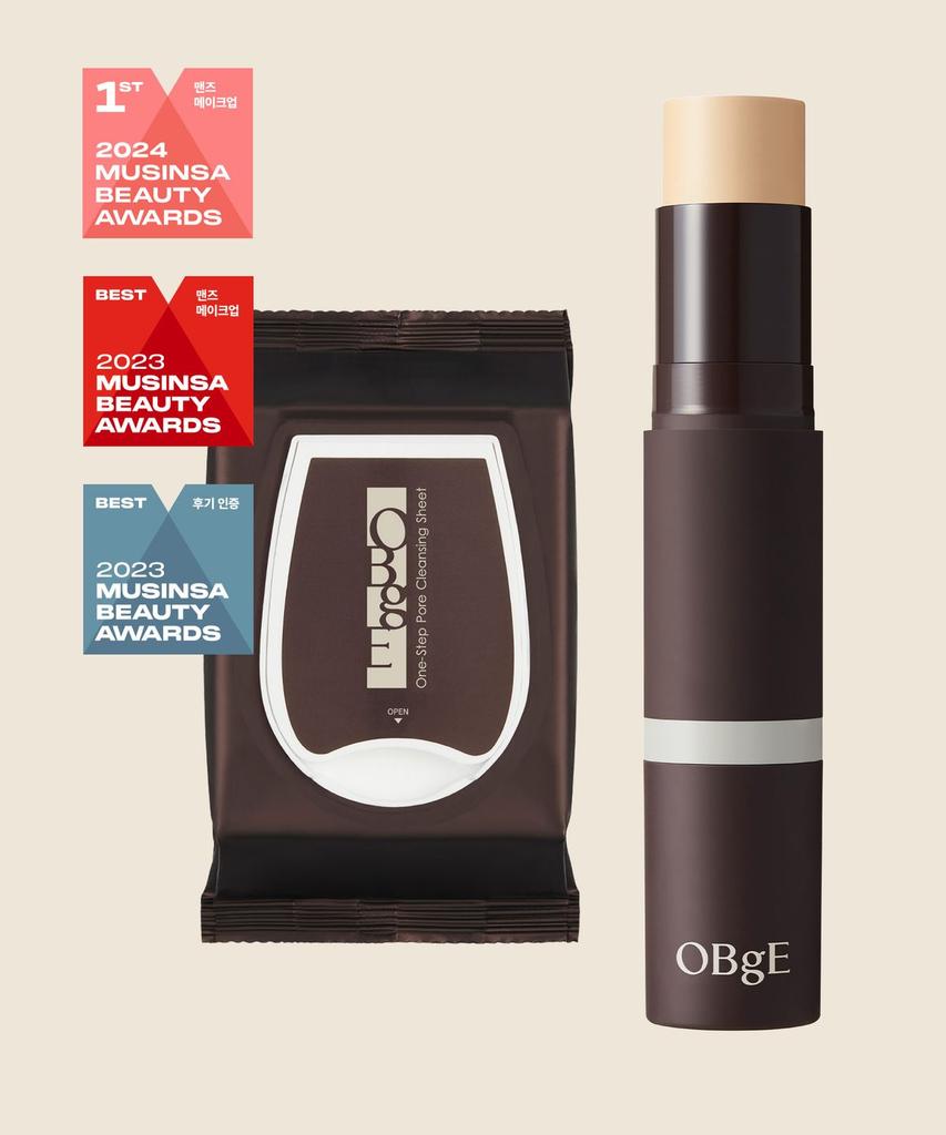 Natural Cover Foundation + One-Step Pore Cleansing Sheet Set