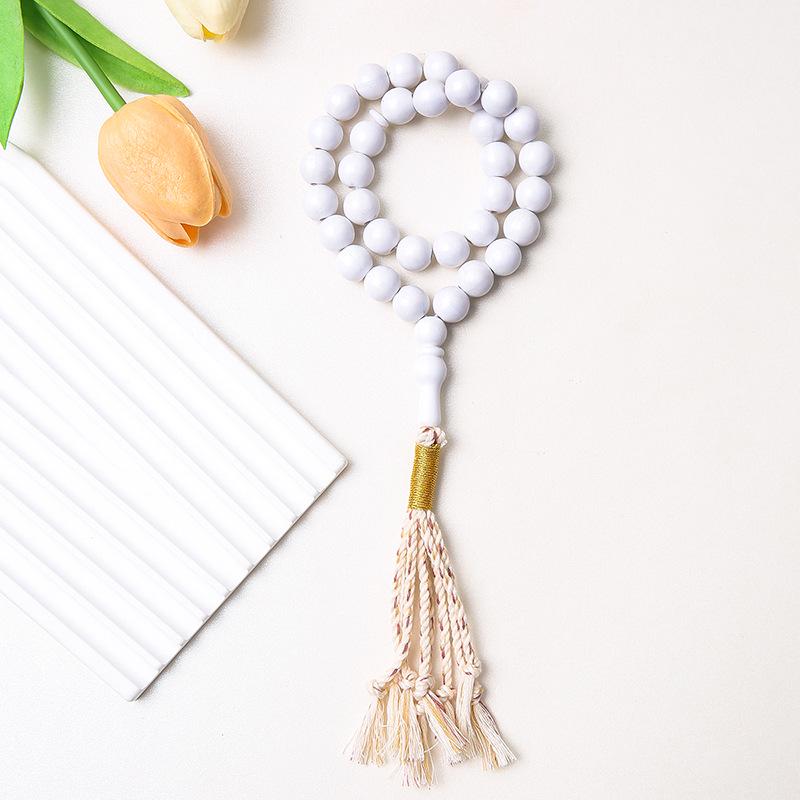 Классические исламские четки из 33 бусин с кисточкой