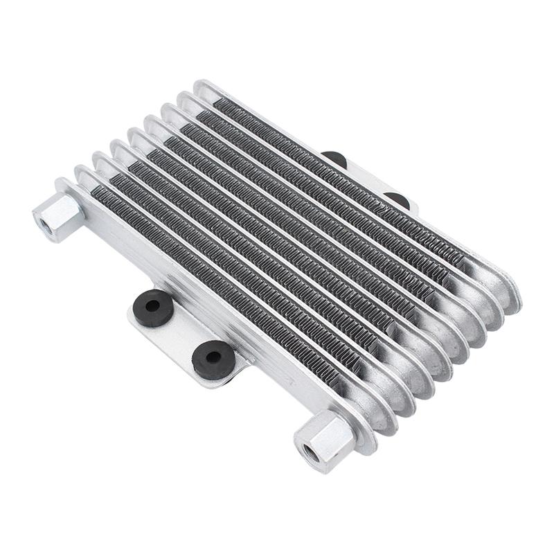 Масляный радиатор для мотоцикла 8-слойный Шаг M10/12 Для Kawasaki KX250 Honda CRF250 Yamaha YZ250 Универсальные аксессуары для мотокросса
