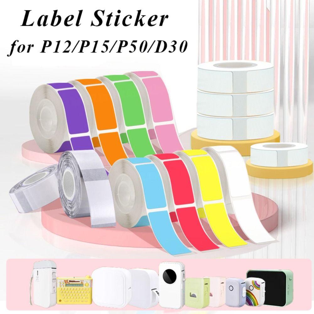 12mm×40mm Adhesive Label Maker Paper 160/Roll Self-Adhesive Labels Thermal Paper Portable Printer