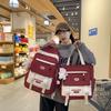 Школьный рюкзак корейская версия контрастный цвет милый рюкзак женский студенческий кампусный стиль школьная сумка японская средняя школа старшая школа большой