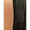Used PRADA Black Long Wallet Genuine Leather Black Gold Nappa Gaufre