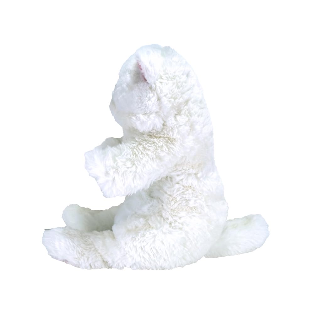 SunLemon Sleeping Lap Cat Persian White 22 X 14 X 47cm Plush Animal Cute Cat White P-1273