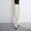 Sancai 2025 Summer Elastic High-Waist Slim Straight-Leg Casual Pants