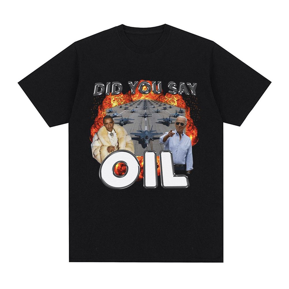 Did You Say Oli Meme Graphic Tshirt Men Clothing Fashion Hip Hop Vintage Short Sleeve Tshirts Casual Tee Shirt