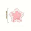 2pcs Cute Cherry Blossom Coaster Set, Heat‑Resistant Drink Mats for Home Office Table Decor
