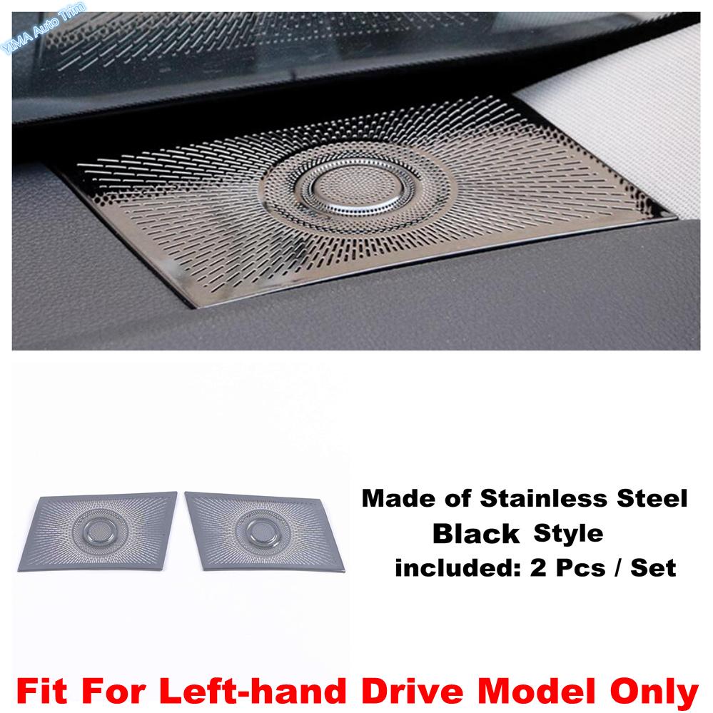 Stainless Steel Sticker Dashboard Stereo Audio Speaker Sound Cover Decoration Frame Trim For Toyota Highlander XU70 - 2025
