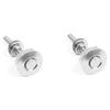 2x Universal Aluminum Bumper Quick Release Fasteners kit Fit for Car Trunk Fender Hatch Lid Black Engine Bonnet Lock Latch Clips